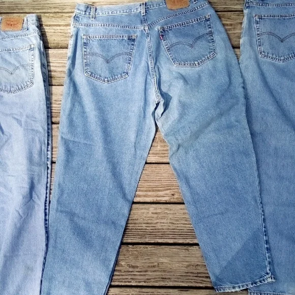 Classic Men's Levi 560 Blue Jeans Loose Fit Tapered Leg Yes All 3 Save - Picture 6 of 10